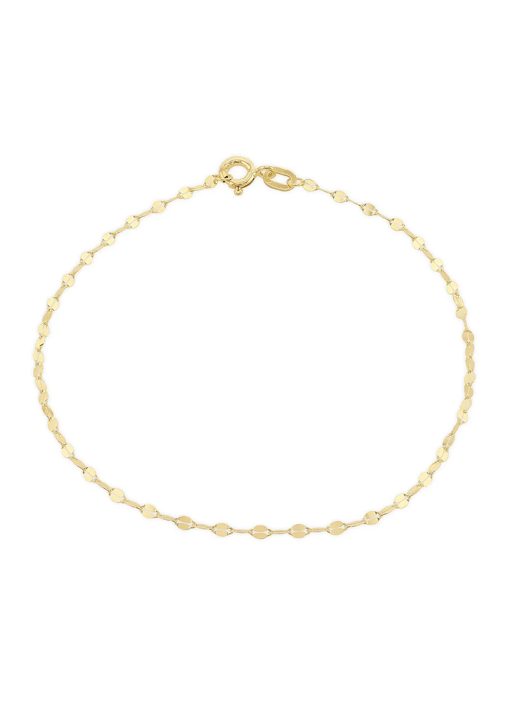 Golden Moments 9ct Yellow Gold Sparkle Forzatina Bracelet - One Size Image 1