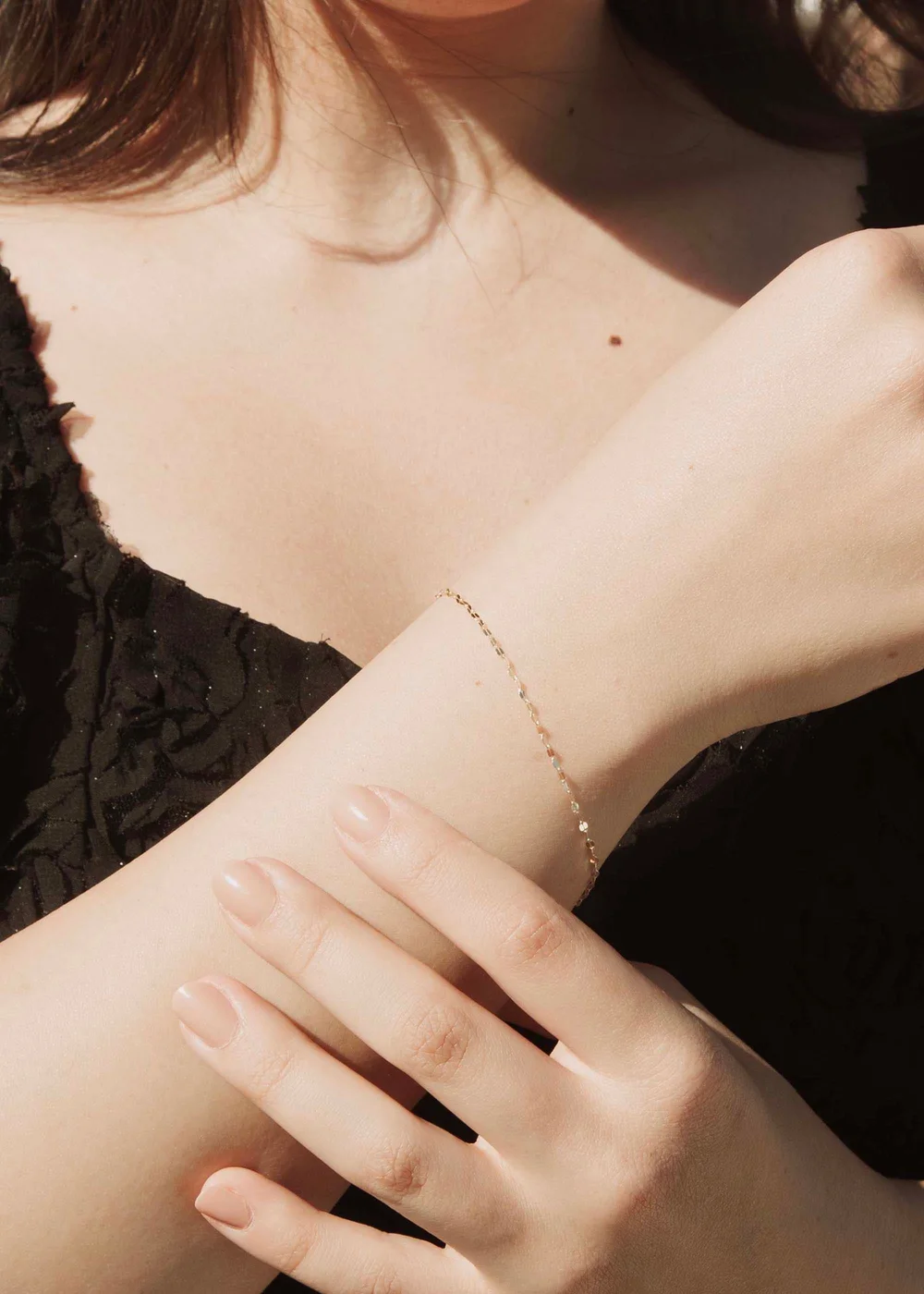 Golden Moments 9ct Yellow Gold Sparkle Forzatina Bracelet - One Size Image 5