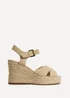 Linzi Noah Nude Crossover Wedge Sandals - 8 Image 2