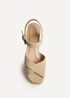 Linzi Noah Nude Crossover Wedge Sandals - 8 Image 4