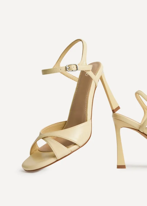 Linzi Compelled Lemon Stiletto Heeled Sandals - Size 7 Image 3