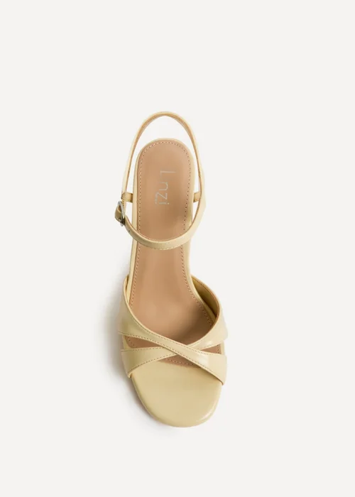Linzi Compelled Lemon Stiletto Heeled Sandals - Size 7 Image 4