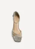 Linzi Amour Silver Diamante Heeled Sandals - 4 Image 3