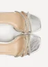 Linzi Amour Silver Diamante Heeled Sandals - 4 Image 4
