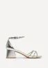 Linzi Amour Silver Diamante Heeled Sandals - 4 Image 1