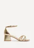 Linzi Amour Gold Diamante Heeled Sandals - 6 Image 2