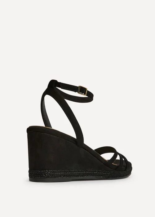 Linzi Noma Black Strappy Wedge Sandal - Size 6 Image 4
