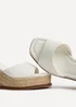 Linzi Scene White Wedge Sandals - Size 7 Image 5