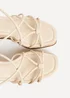 Linzi Gazed Nude Wedge Sandals - Size 7 Image 5