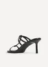 Linzi Westside Black Mule Heels - Size 3 Image 5