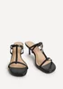 Linzi Westside Black Mule Heels - Size 3 Image 3
