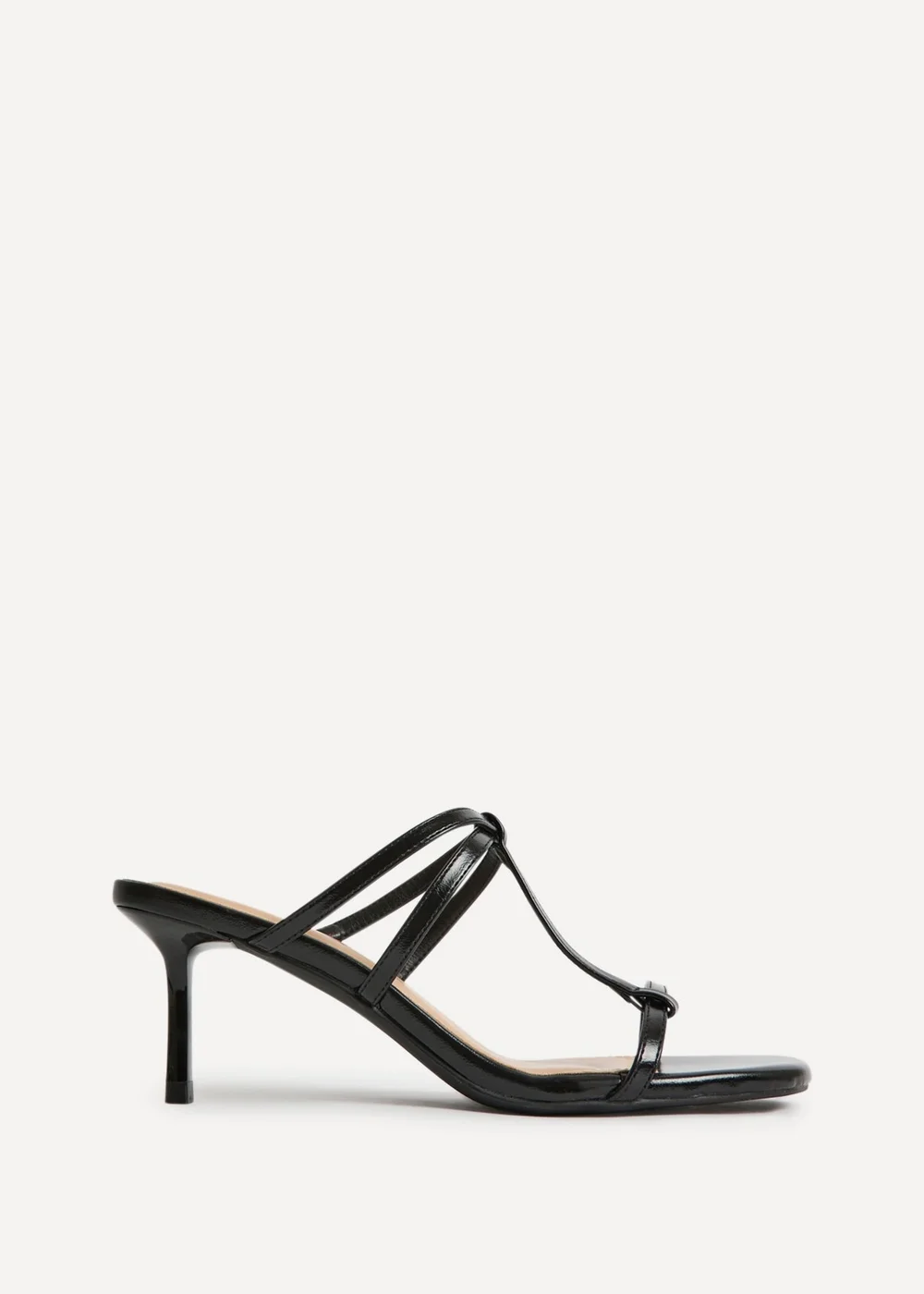 Linzi Westside Black Mule Heels - Size 3 Image 2