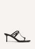 Linzi Westside Black Mule Heels - Size 3 Image 2
