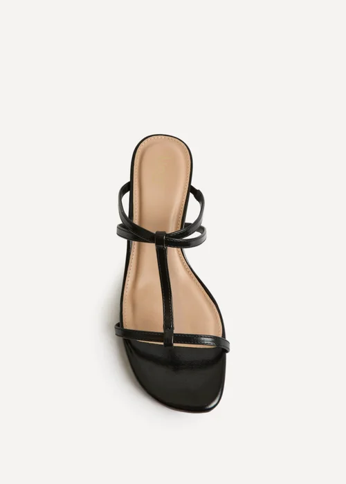 Linzi Westside Black Mule Heels - Size 3 Image 4