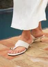 Linzi Manhattan Ivory Faux Leather Mule Heels - Size 5 Image 1