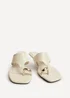 Linzi Manhattan Ivory Faux Leather Mule Heels - Size 5 Image 3