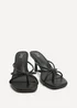 Linzi Solis Black Strappy Mule Heels - 4 Image 3