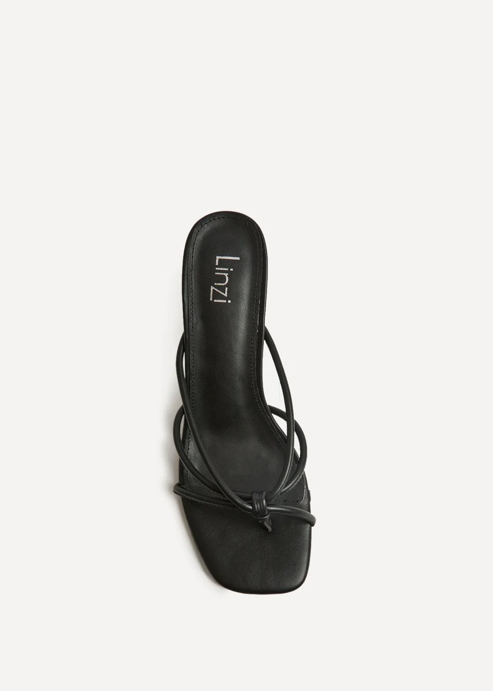 Linzi Solis Black Strappy Mule Heels - 4 Image 4