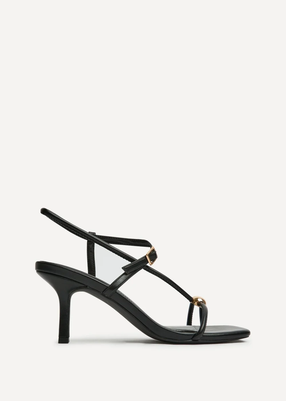 Linzi Immersed Black Heeled Sandals - Size 7 Image 2