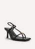 Linzi Immersed Black Heeled Sandals - Size 7 Image 5