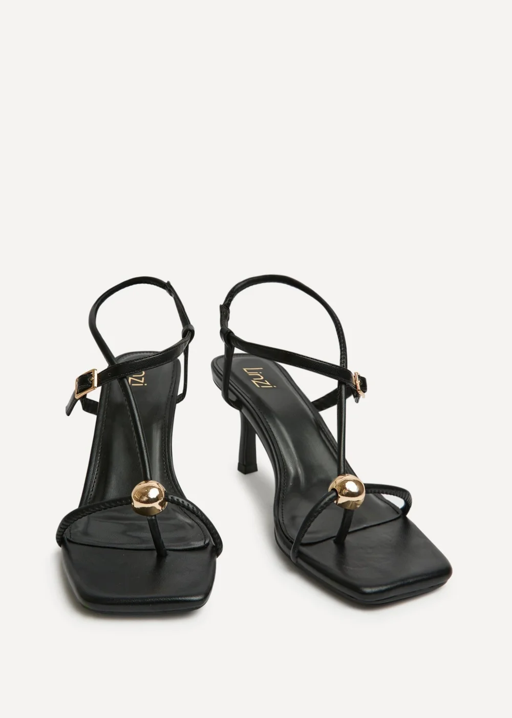 Linzi Immersed Black Heeled Sandals - Size 7 Image 3