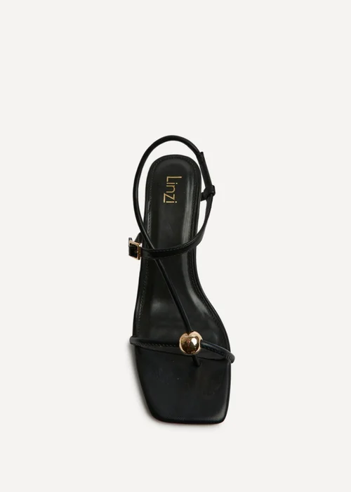 Linzi Immersed Black Heeled Sandals - Size 7 Image 4