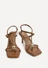 Linzi Immersed Tan Heeled Sandals - Size 5 Image 3