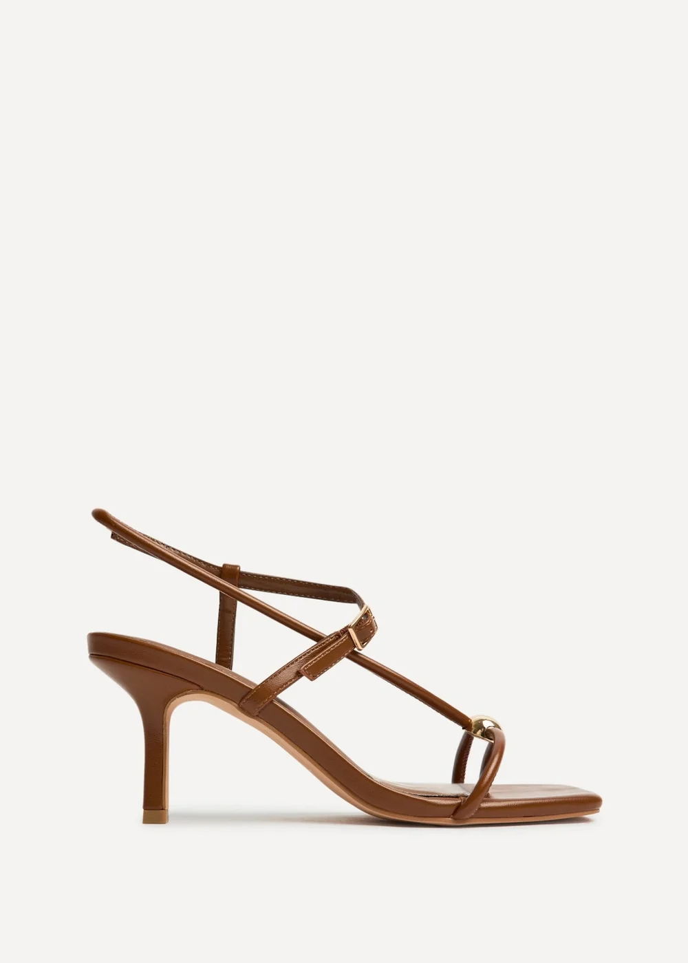 Linzi Immersed Tan Heeled Sandals - Size 5 Image 2