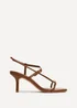 Linzi Immersed Tan Heeled Sandals - Size 5 Image 2