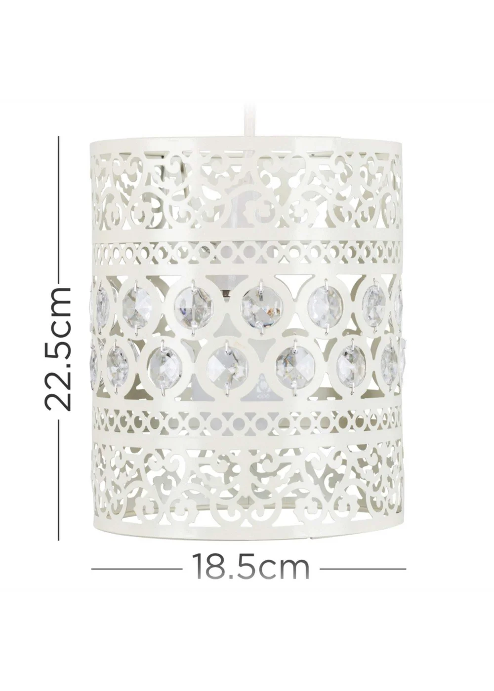 ValueLights Ornate Drum Pendant Shade - One Size Image 5