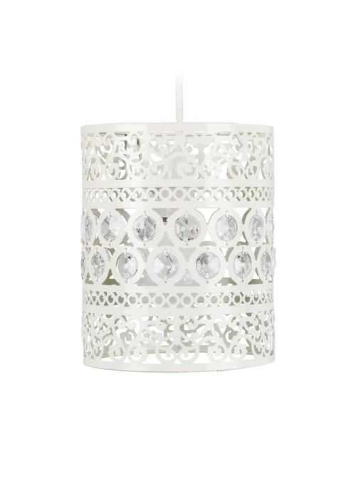 ValueLights Ornate Drum Pendant Shade - One Size Image 4