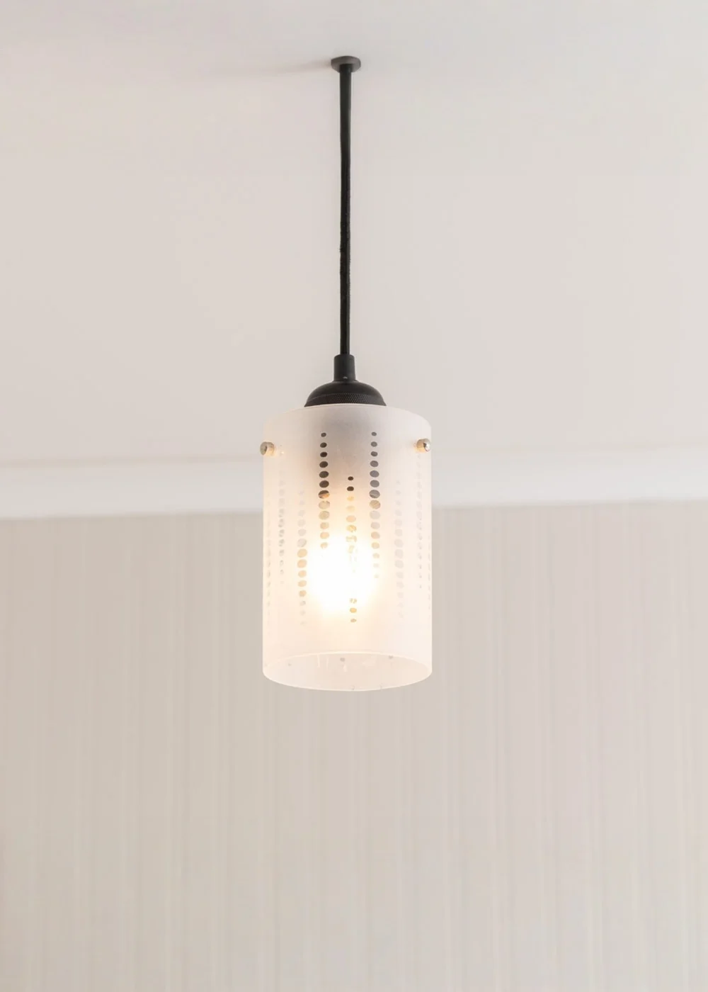 ValueLights Elsie Small Vertical Spot Frosted Glass Shade - One Size Image 2