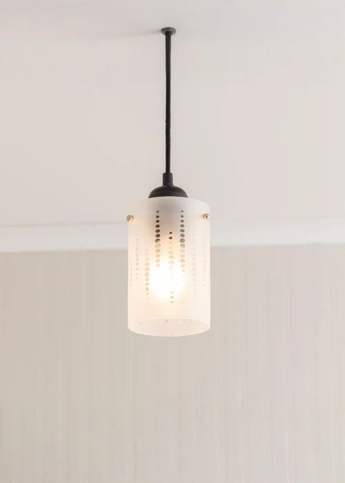 ValueLights Elsie Small Vertical Spot Frosted Glass Shade - One Size Image 2