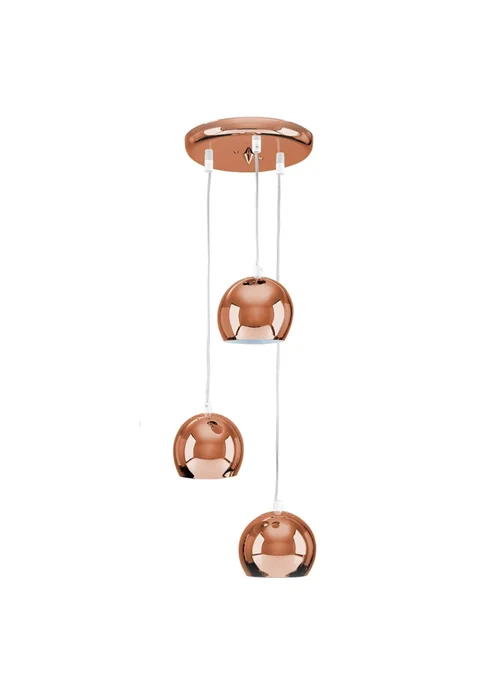 ValueLights Retro Eyeball 3 Light Droplet Copper - One Size Image 3