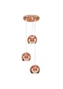 ValueLights Retro Eyeball 3 Light Droplet Copper - One Size Image 3
