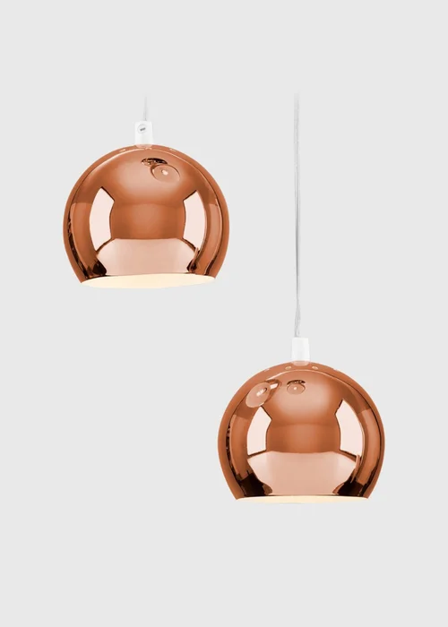 ValueLights Retro Eyeball 3 Light Droplet Copper - One Size Image 2