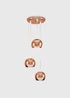 ValueLights Retro Eyeball 3 Light Droplet Copper - One Size Image 1