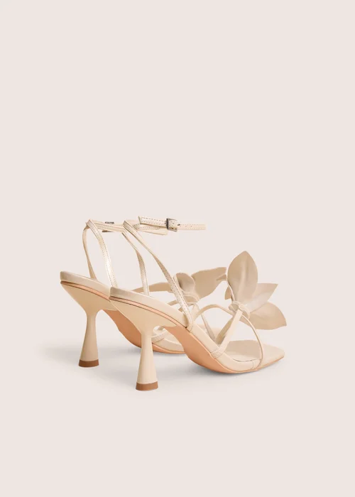 Public Desire Hydrangea Stone Patent Flower Barely There Square Toe Mid Heels - Size 3 Image 3