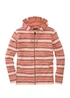 Cotton Traders Apricot Stripe Hooded Zip Through Coastal Top - M Image 4