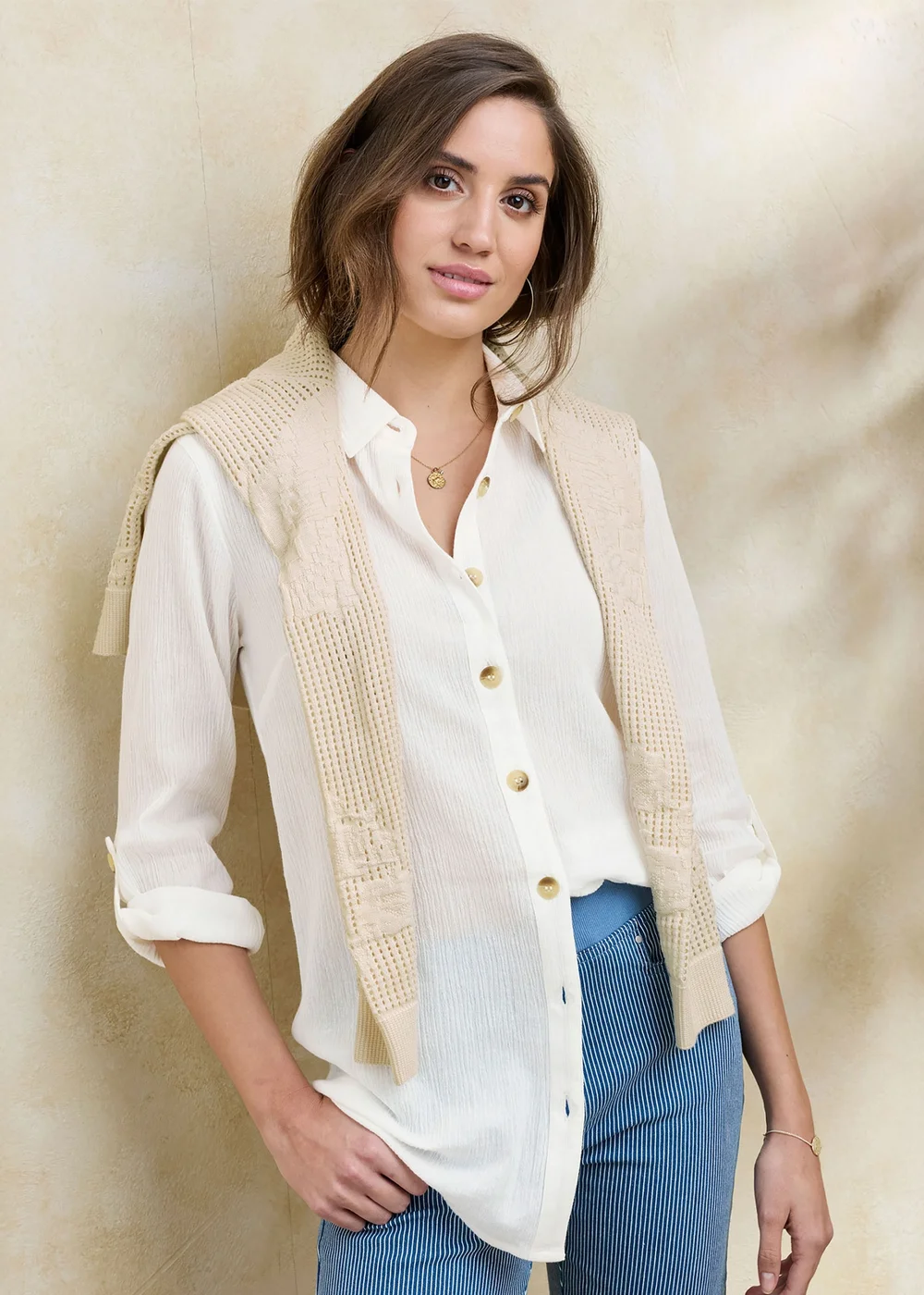 Cotton Traders White Cotton Shirt - 18 Image 1