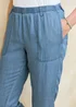 Cotton Traders Stonewash Straight Leg Lyocell Trousers - 12/L27 Image 3