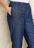 Cotton Traders Indigo Straight Leg Lyocell Trousers - 20/l27 Image 4