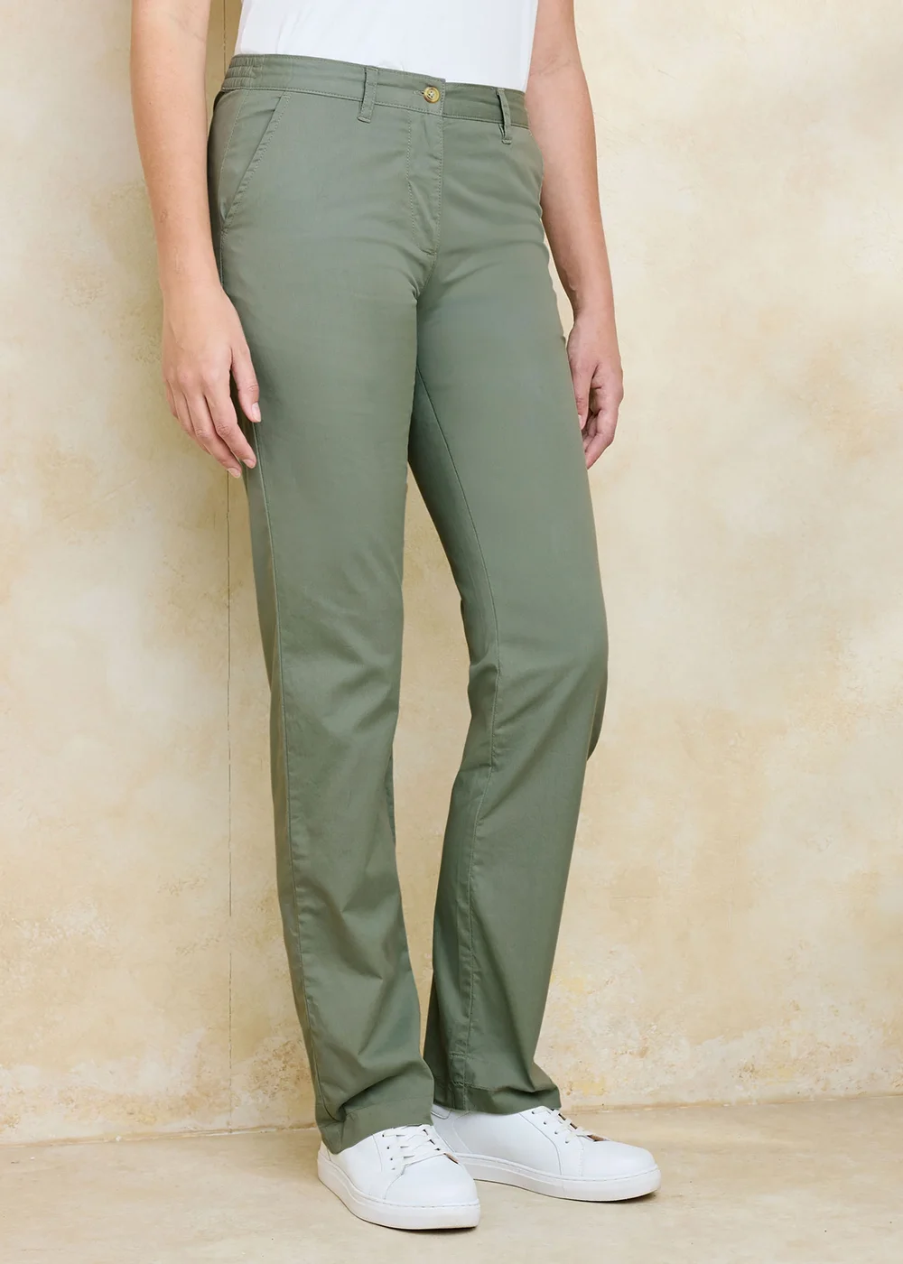 Cotton Traders Fern Everyday Straight Leg Trousers - 10/L29 Image 2