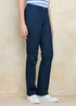Cotton Traders Navy Everyday Straight Leg Trousers - 16/L27 Image 2