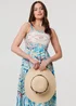 Izabel London Blue Border Print Wide Strap Midi Sun Dress - 8 Image 2
