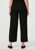 Izabel London Black High Waist Wide Ankle Length Trousers - 14 Image 3