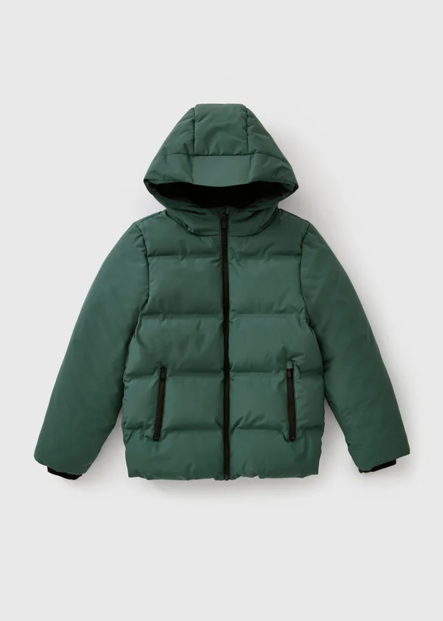 Boys Teal Parka Coat (7-15 Yrs)