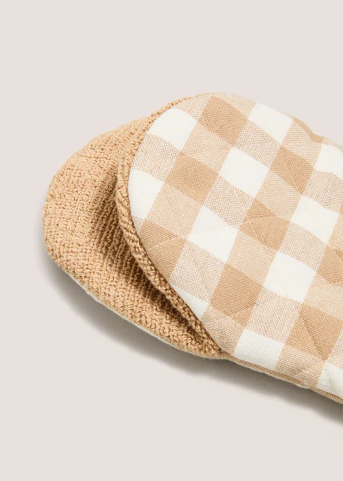 Yellow Checked & Striped Pot Grabbers Image 2