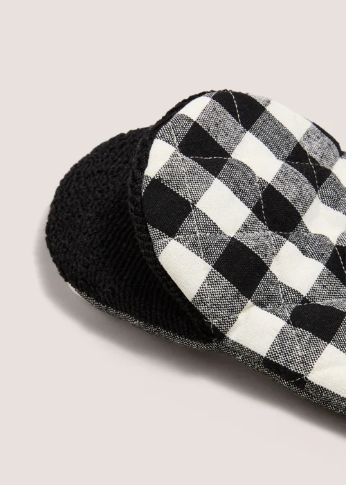 Black Checked & Striped Pot Grabbers Image 2