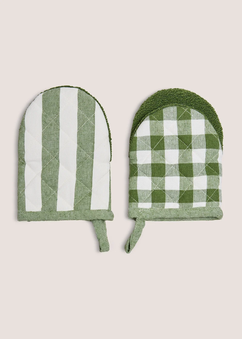 Green Striped Pot Grabbers Image 1